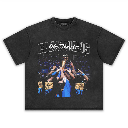 2025 OKLAHOMA CITY THUNDER y2k TEE