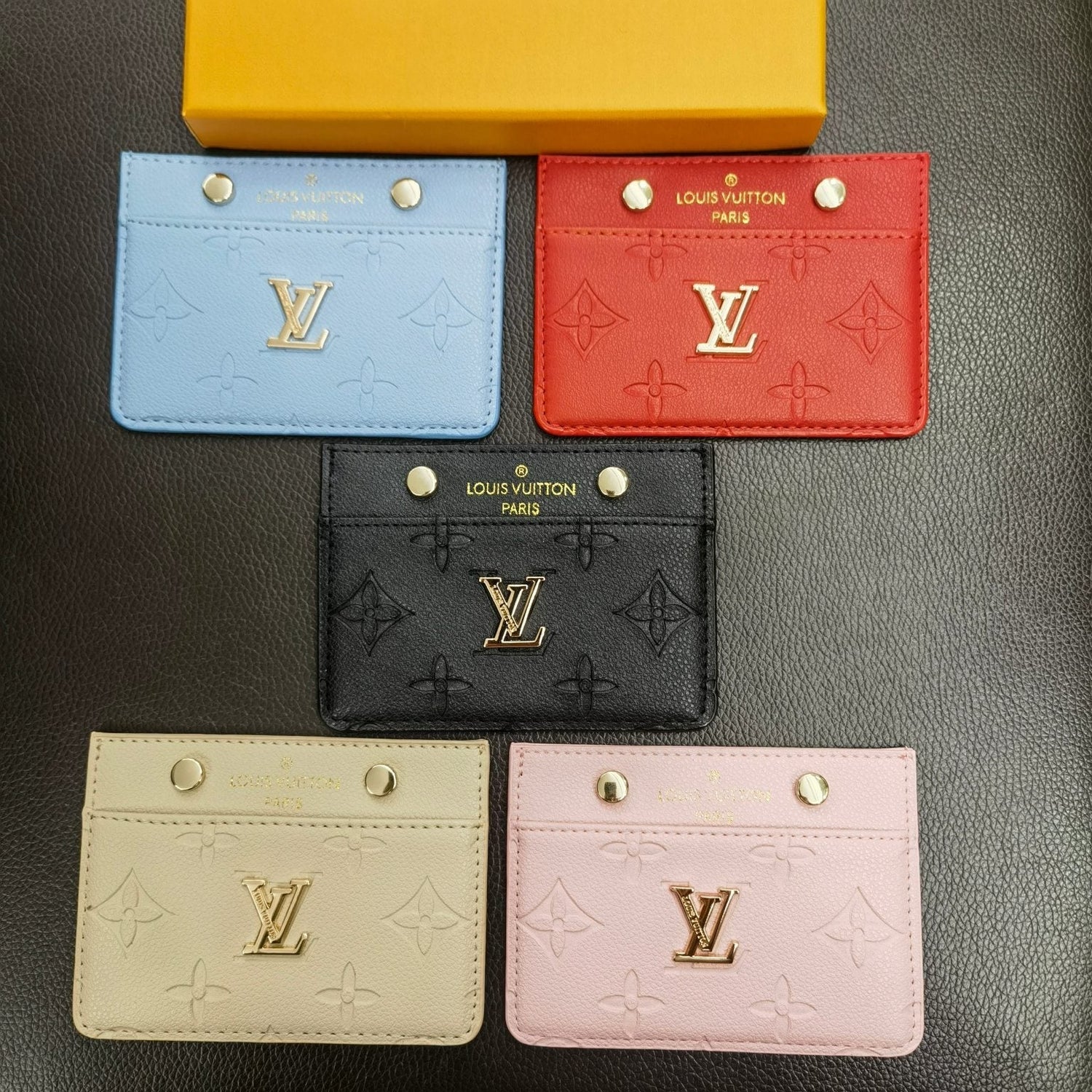 LV Signature Slim Card Holder Wallet