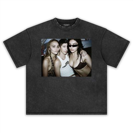 CHARLI XCX & LILY-ROSE DEPP & TROYE SIVAN TEE