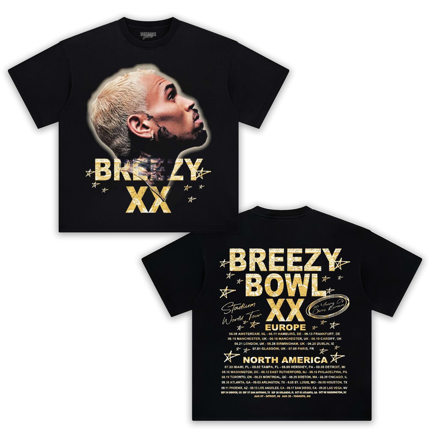 CHRIS BROWN 2025 TOUR TEE