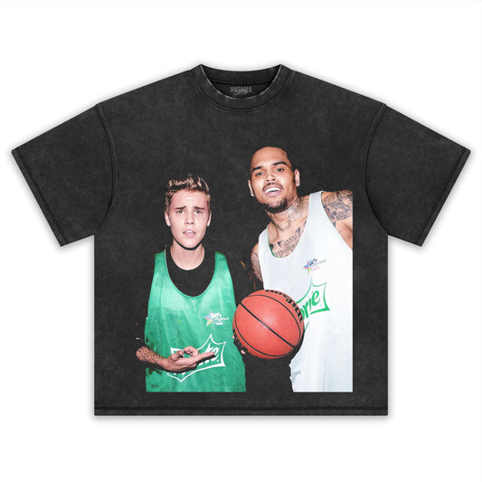 JUSTIN BIEBER & CHRIS BROWN TEE