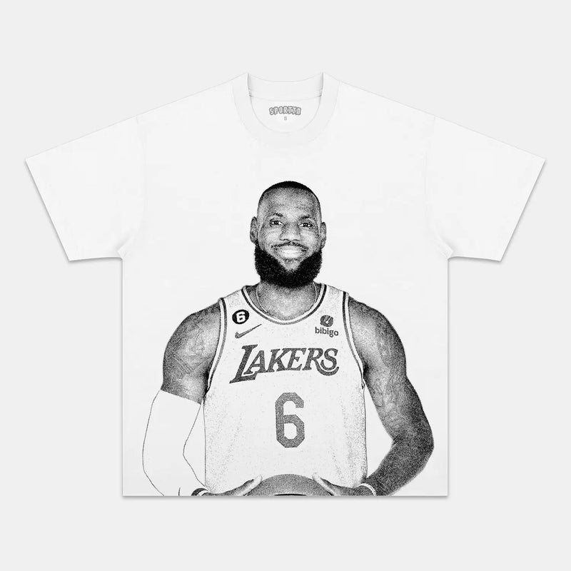 Lebron James White Tee
