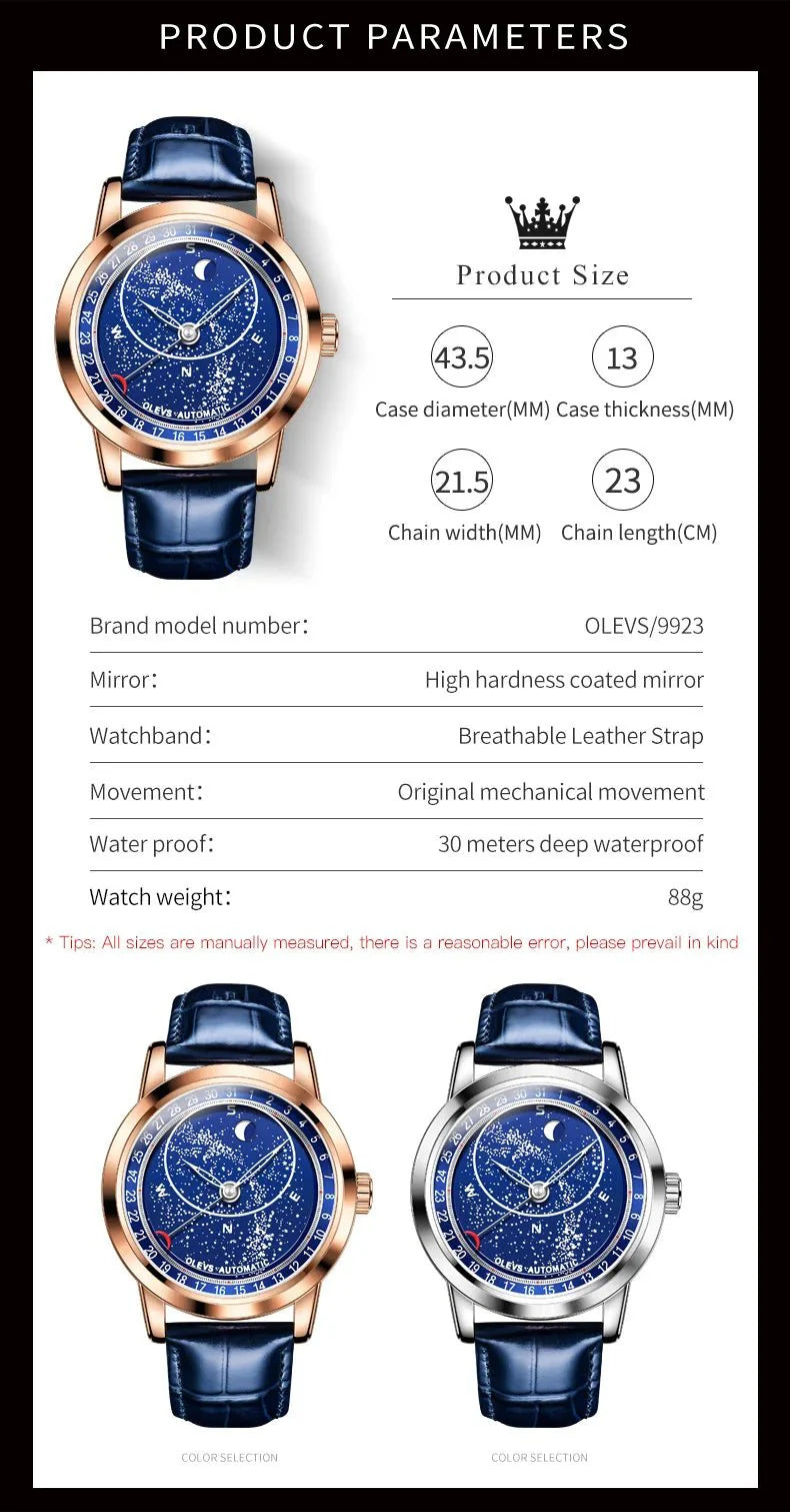Shark & Sapphire Celestial Orbit Automatic