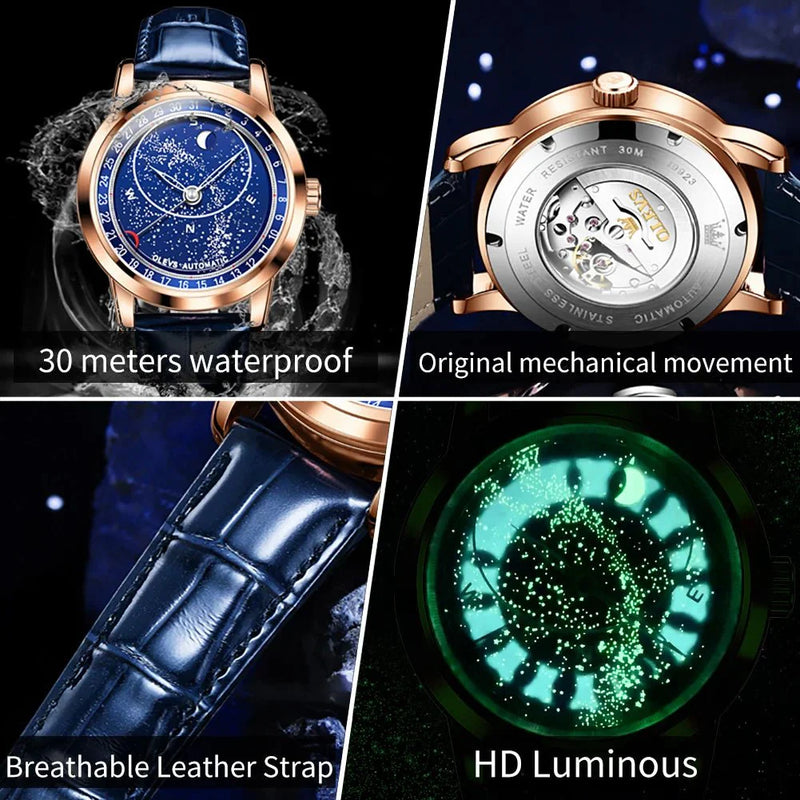 Shark & Sapphire Celestial Orbit Automatic