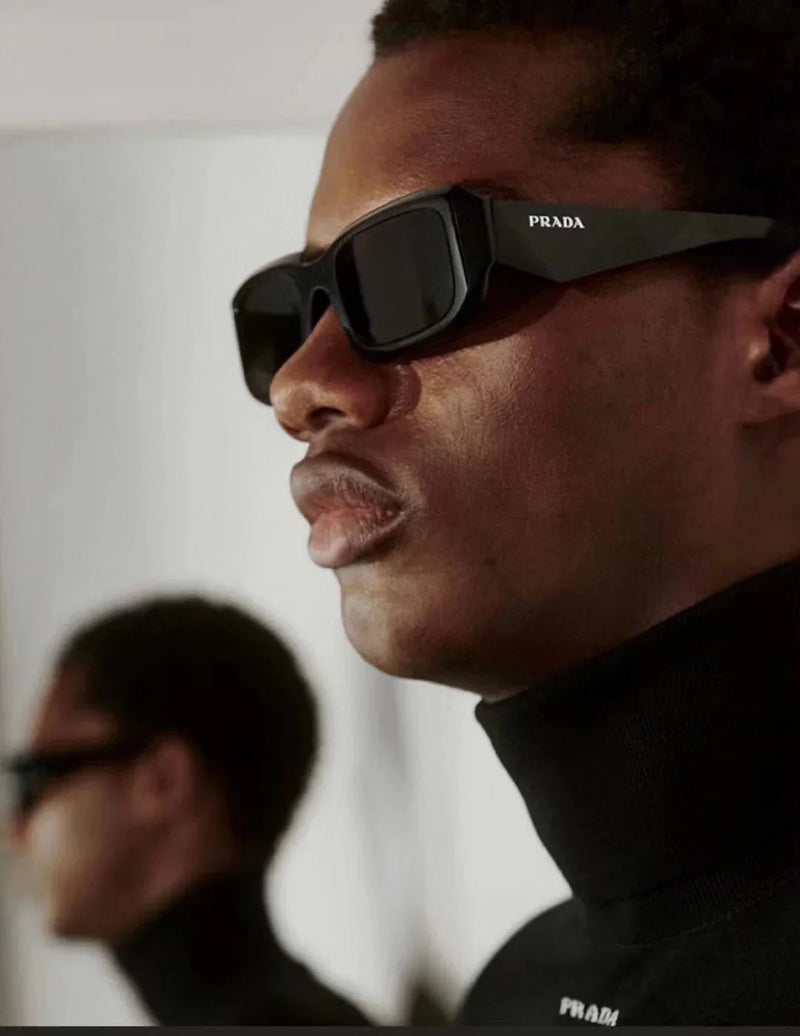 Låg kvadratiska solglasögon 6100