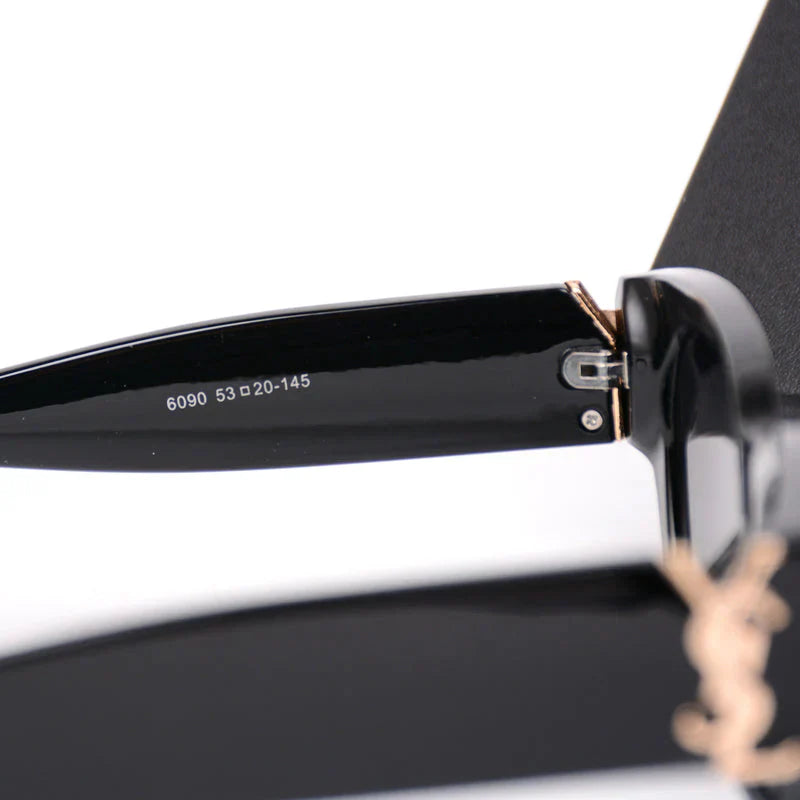 Lyxiga solglasögon med stor ram Y-019