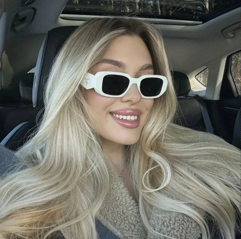 Polygonální Retro Unisex sluneční brýle 8251