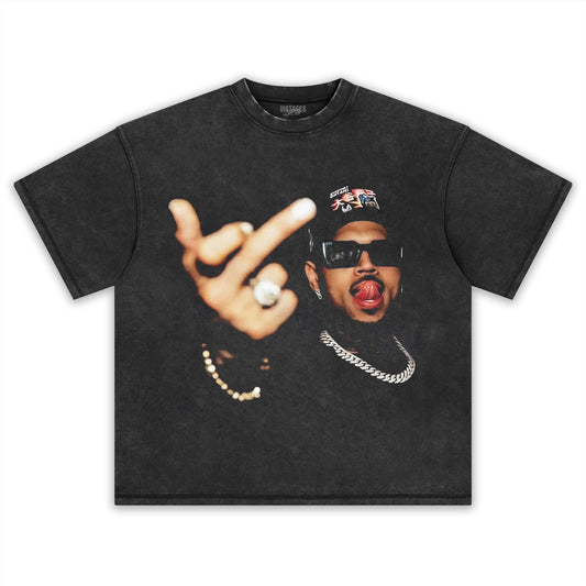 Chris Brown New-Tee-Face-Rap 2025