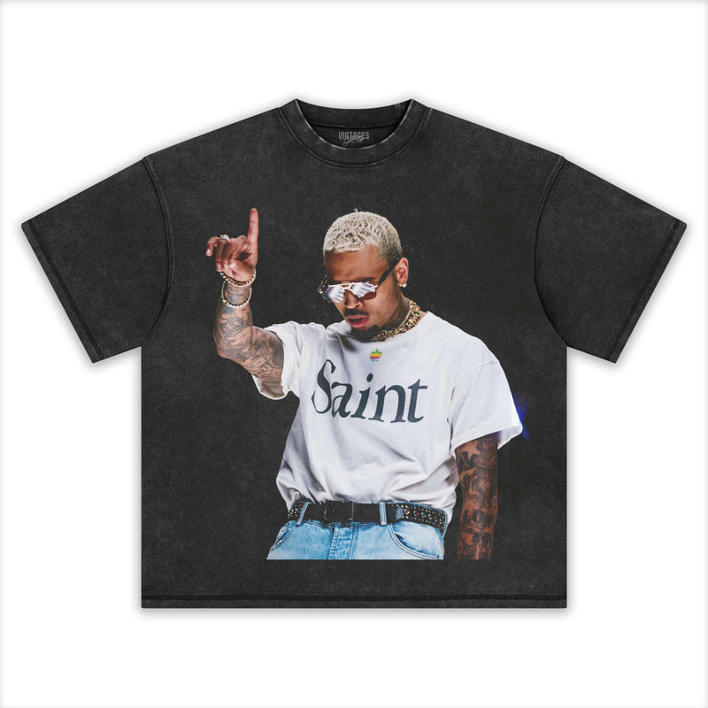 CHRIS BROWN BIG TEE