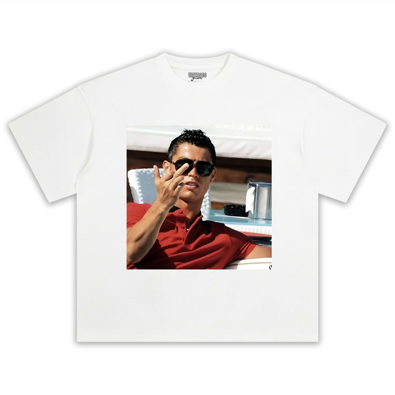 CRISTIANO RONALDO MIDDLE FINGER TEE