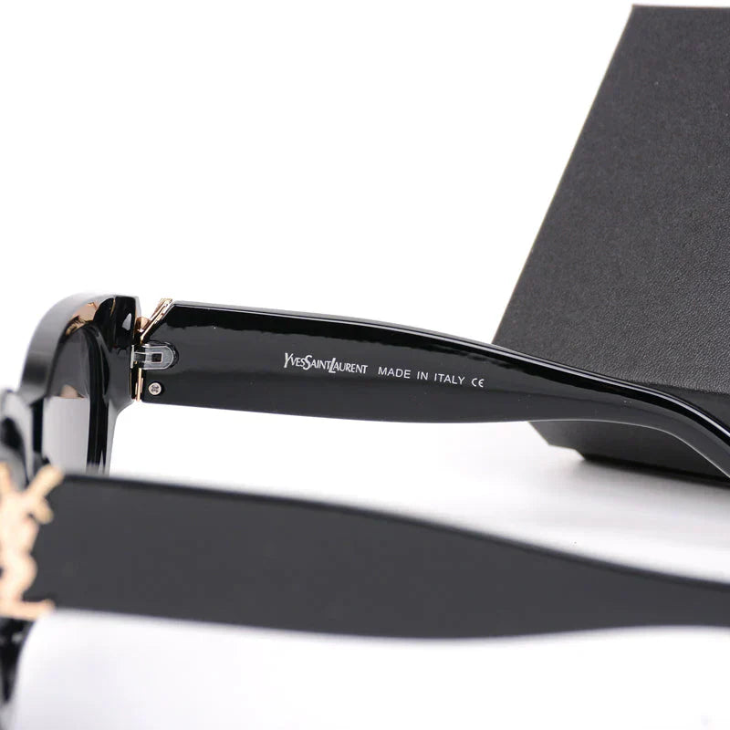 Lyxiga solglasögon med stor ram Y-019