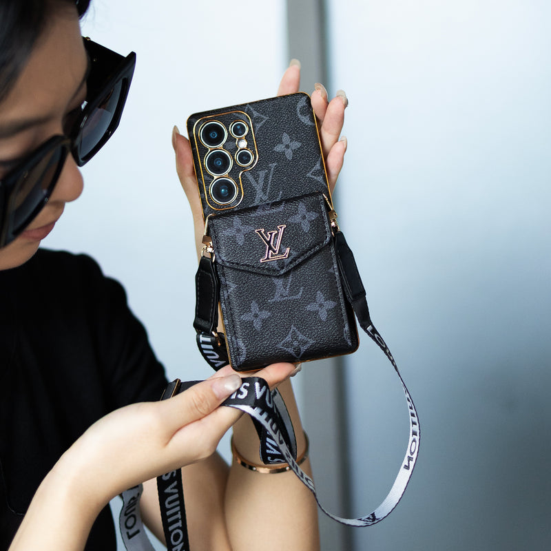 Luxury Card Holder - Style Lanyard Samsung Phone Case