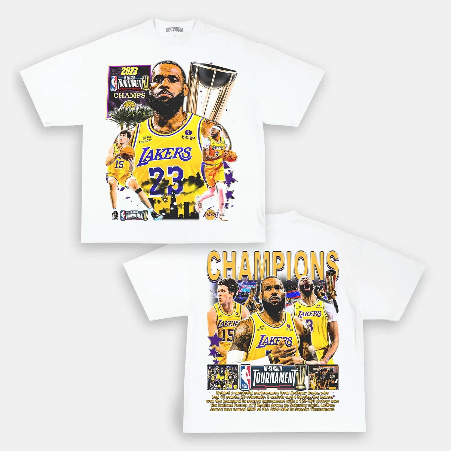 Lakers IST Champs F2 Tee
