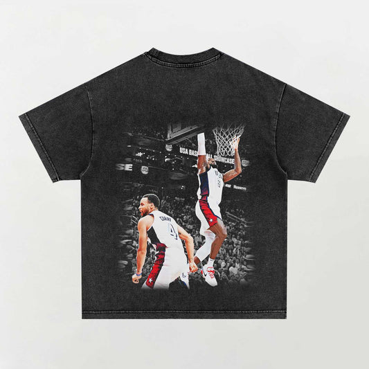 LeBron James ja Stephen Curry Tee 2k