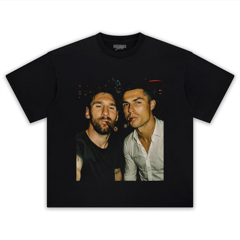 LIONEL MESSI & CRISTIANO RONALDO TEE Y2k