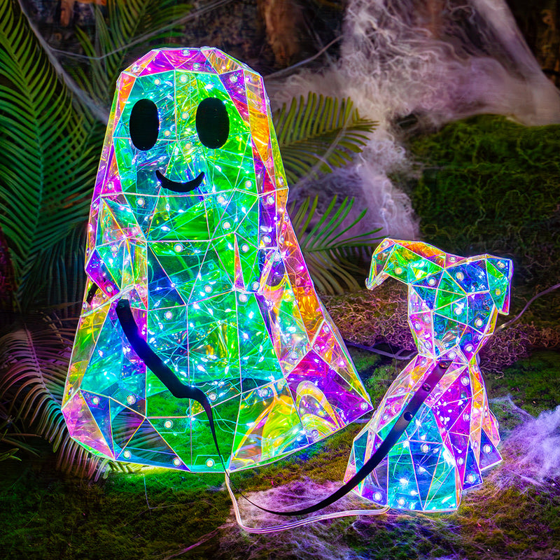 Rainbow Ghost & Pup – Halloween Lig