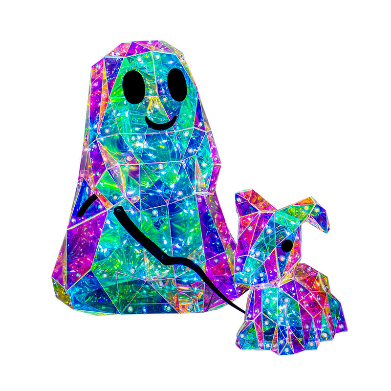 Rainbow Ghost & Pup – Halloween Lig