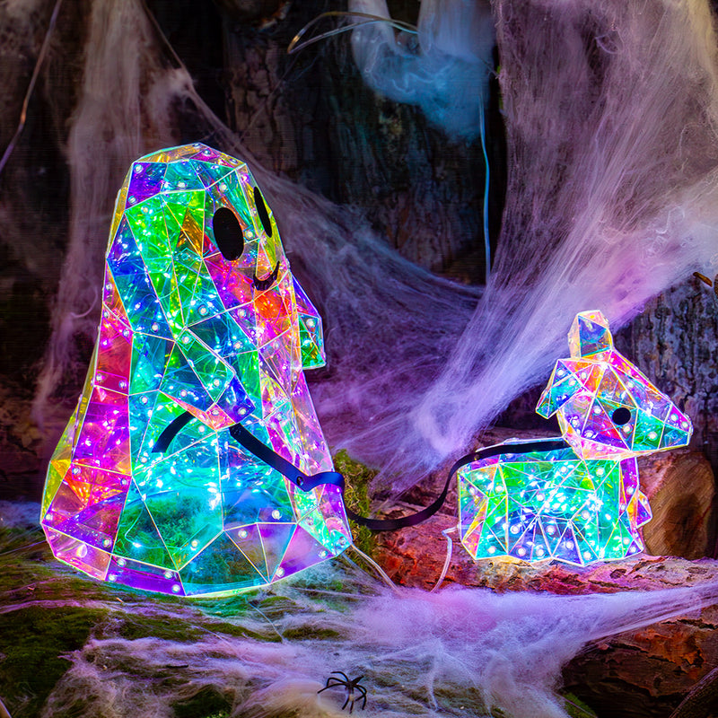 Rainbow Ghost & Pup – Halloween Lig