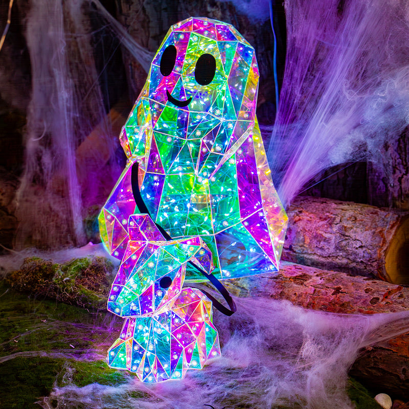 Rainbow Ghost & Pup – Halloween Lig