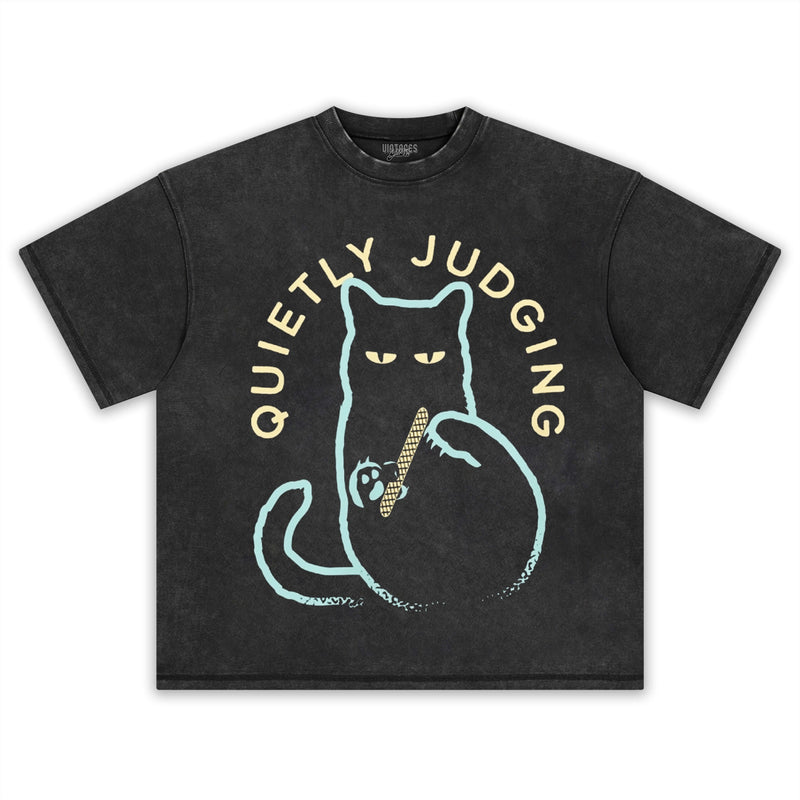 QUIETLY JUDGING TEE