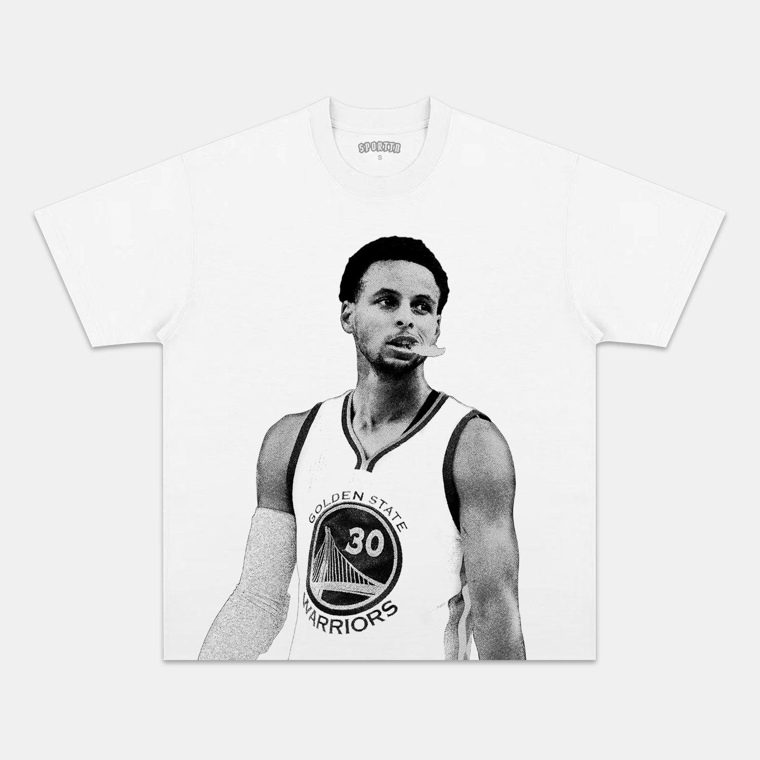 Stephen Curry White Tee