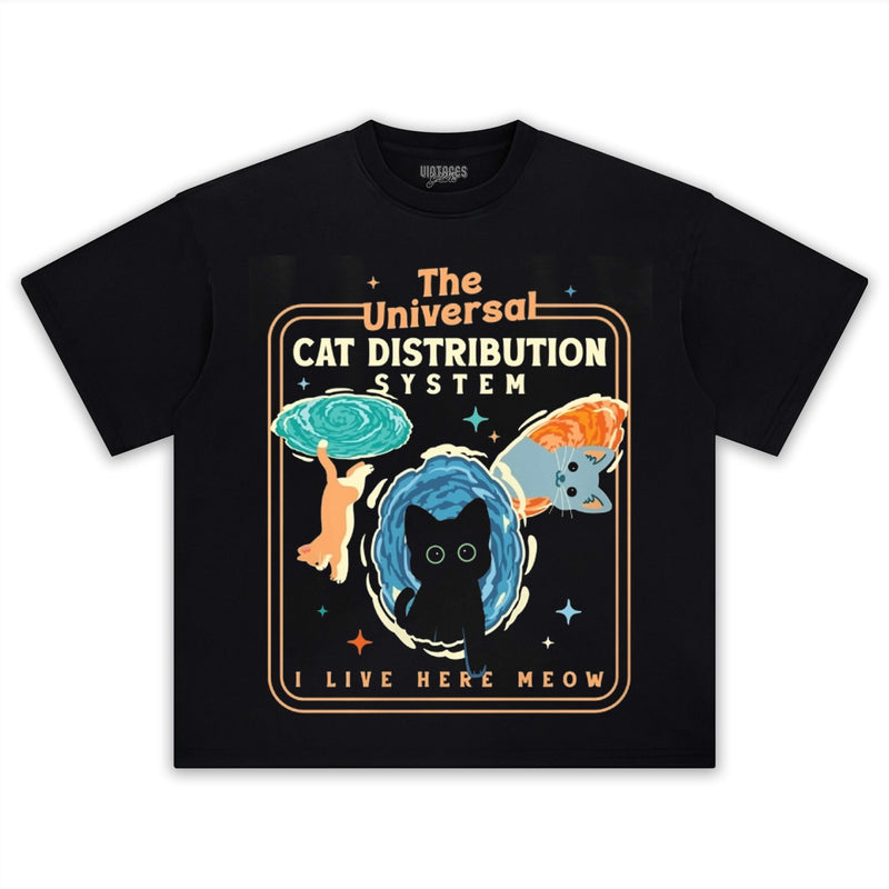 THE CAT DISTRIBUTION SYSTEM TEE