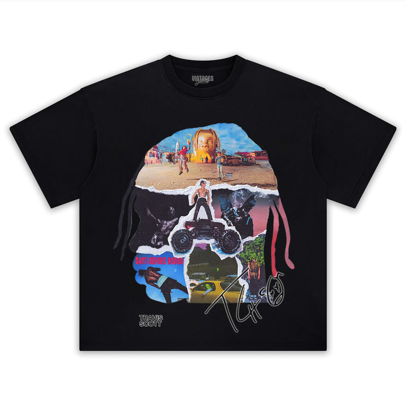 TRAVIS SCOTT & HEAD COLLAGE TEE