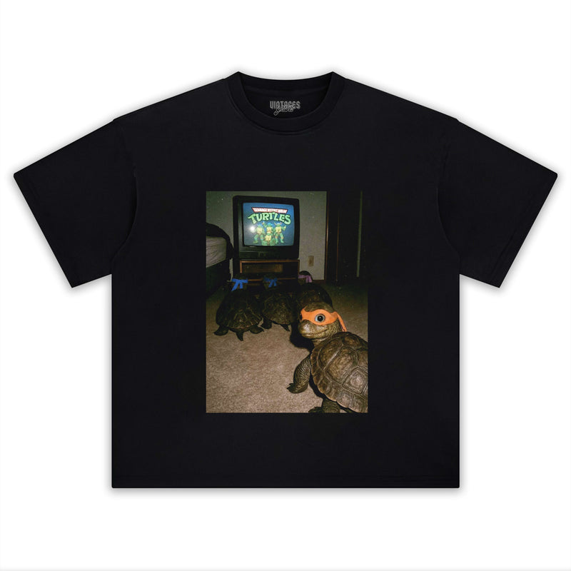 VINTAGE REAL TURTLES & NINJA TURTLES TEE