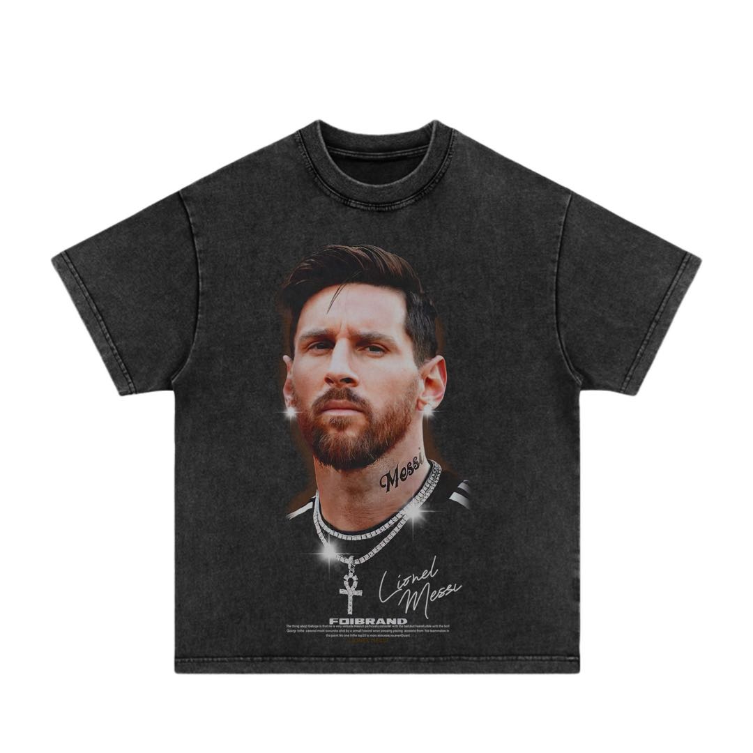 Lionel Messi New-Tee-Face-Football