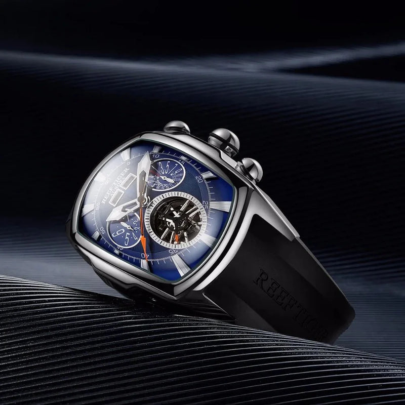 Montre phare de luxe à tourbillon Sapphire Wave