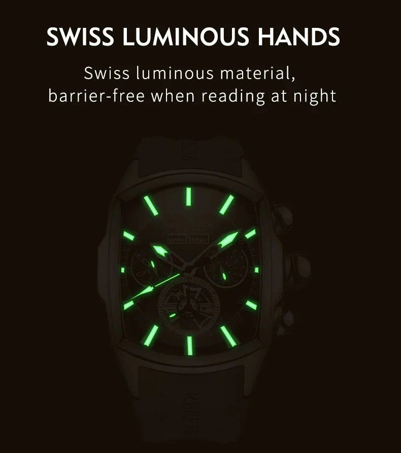 Montre phare de luxe à tourbillon Sapphire Wave