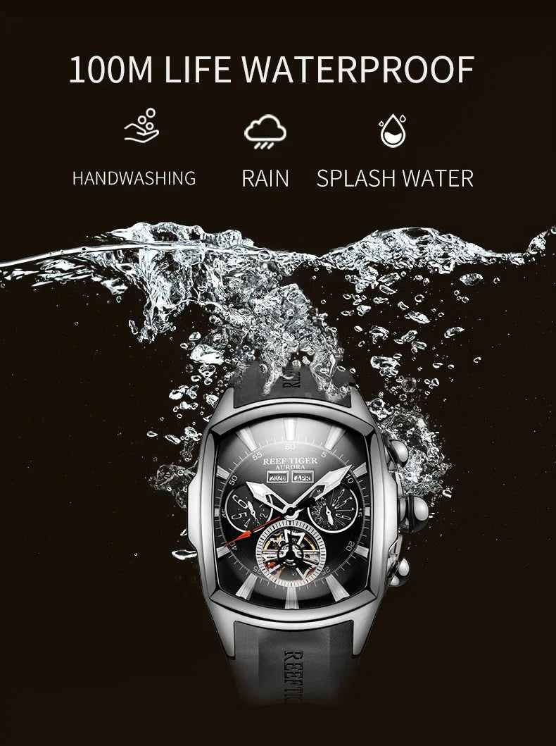 Montre phare de luxe à tourbillon Sapphire Wave