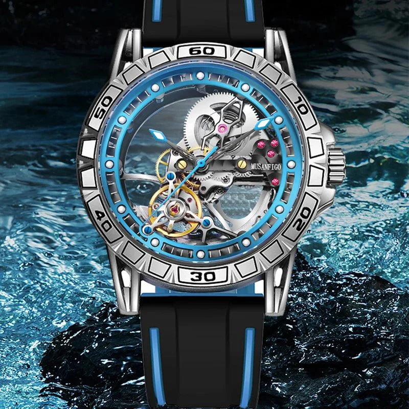 Shark & Sapphire Luminary Skeleton Automatic