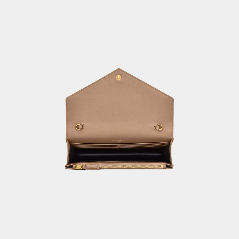 YL- Envelope Chain Wallet In Lambskin